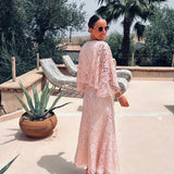 BABOUCHE PINK LACE DRESS