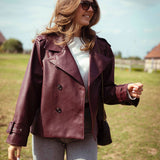 BANDIT BURGUNDY LEATHER JACKET