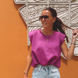 SHEILA FUCHSIA TOP