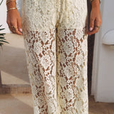 ES VEDRA YELLOW LACE PANTS