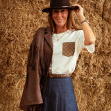 DALLAS WHITE POCKET T-SHIRT