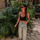 JIMENA BLACK V-NECK TOP