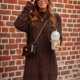 MARNIE BROWN CABLE DRESS