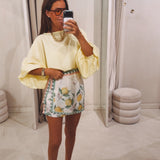 PRE-ORDER SUZANNE ECRU LEMON SKORT