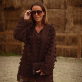 MIA BROWN AUTUMN DRESS