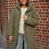 IMANI KHAKI PUFFER COAT