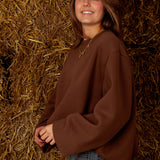 GLOREE BROWN SWEATER