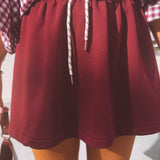 AINSLEY BORDEAUX SKIRT