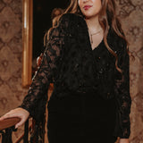 ROCKY BLACK SUEDE SKIRT