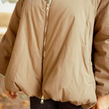 HELLO OCTOBER TAUPE PUFFER JACKET