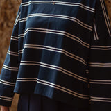 TATUM DARK BLUE STRIPED LONGSLEEVE SHIRT