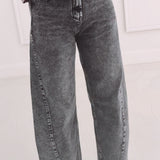 DARK GREY BALLOON JEANS 5097