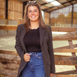 WINSLOW BLACK STRIPED BLAZER