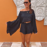 GARCIA BLACK TWO-PIECE SET