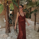GUADALAJARA TERRACOTTA BROWN TWO-PIECE SET