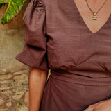 RAYOS DEL SOL BROWN DRESS