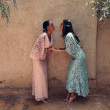 BABOUCHE PINK LACE DRESS