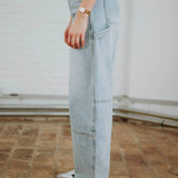 LIGHT BLUE BALLOON JEANS A3966