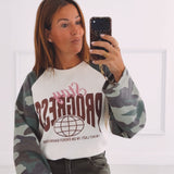 STAY PROGRESS ECRU ARMY LONGSLEEVE SHIRT