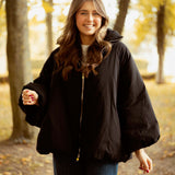 HELLO OCTOBER BLACK PUFFER JACKET