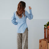 VALERIA LIGHT BLUE BLOUSE