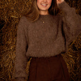 YSABEL TAUPE KNIT SWEATER