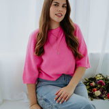 JOLIEN PINK SPRING SWEATER