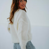 ELISABETH ECRU MOHAIR SWEATER