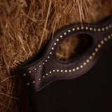 MAYFLOWER BLACK SUEDE STUDS BAG