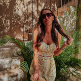 BRONCE YELLOW CROPPED TOP