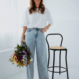 LIGHT BLUE WIDE LEG JEANS 9011