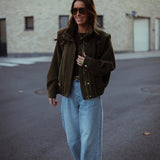 MIREYA BROWN PIED DE POULE JACKET