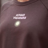 AMOUR TOUJOURS BROWN COMFY TWO-PIECE SET