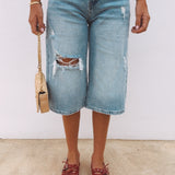 BLUE DENIM BERMUDA SHORT 8005-4