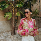 MILAGRO MULTICOLOR FLOWER BLOUSE