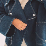 JUNESSA DARK BLUE DENIM JACKET