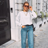 XANTHE LIGHT GREY MUSTHAVE SWEATER