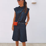 SANTOS DARK BLUE DENIM BERMUDA SHORT