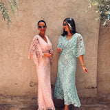 BABOUCHE MINT LACE DRESS