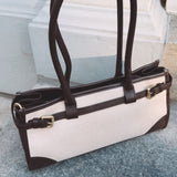 EFFIE ECRU/BROWN BAG