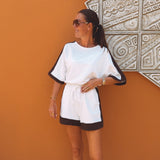 UNAI WHITE COMFY TWO-PIECE SET