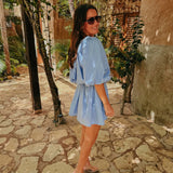 BORN FOR SOL LIGHT BLUE DRESS