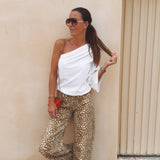 ASTER WHITE ONE SHOULDER TOP
