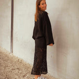 MARTHA BLACK LACE SKIRT