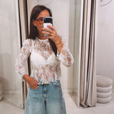 EMMA ECRU LACE BLOUSE
