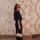 RIHLA DARK BLUE BLOUSE