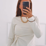 WYNOLA ECRU LONGSLEEVE SHIRT