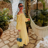 PAOLA YELLOW TWO-PIECE SET