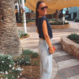 SUAVE DARK BLUE SUMMER TOP