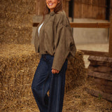 BELLAMY KHAKI SUEDE JACKET